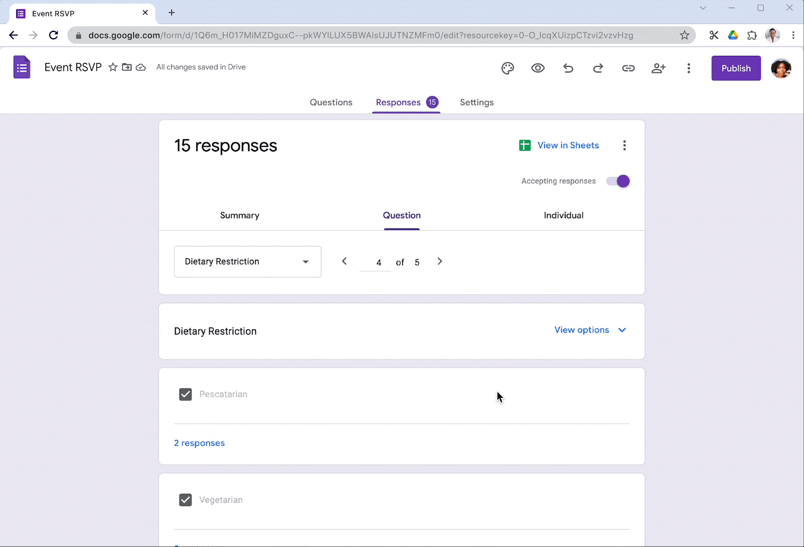Visualiza y estructura datos de Formularios de Google como una tabla en Hojas de cálculo de Google