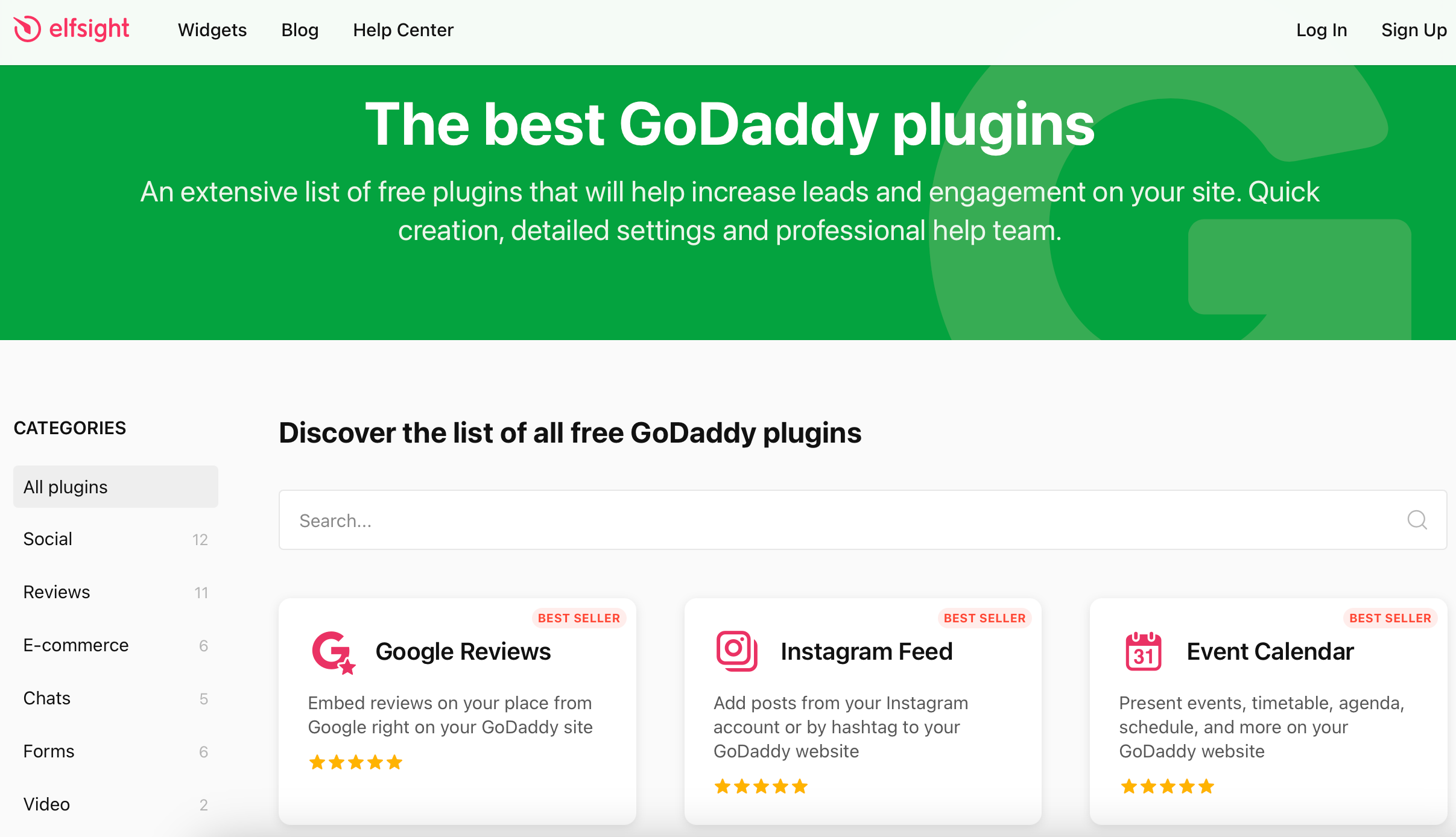 Screenshot of GoDaddy app library for All About Cookies test website