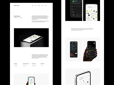 ReachNow Case Study case study design studio minimal mobility studio lenzing ui web design website