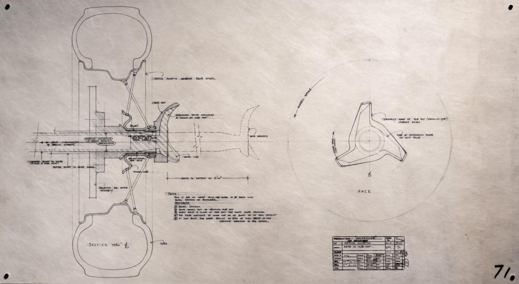 James Bond's tyre-slasher