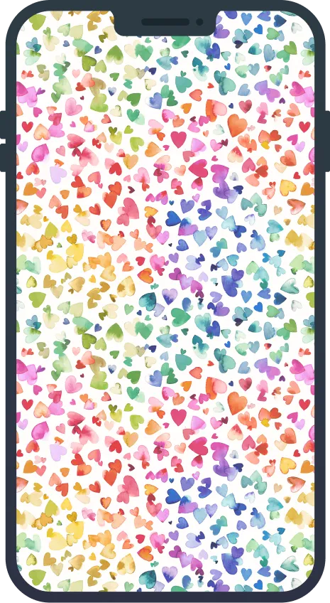 Patterned wallpaper on iPhone