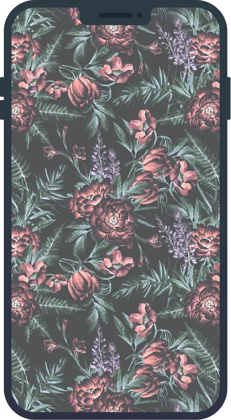 Patterned wallpaper on iPhone