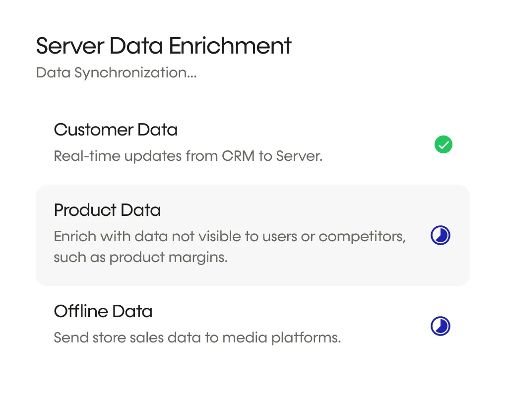 Server data enrichment