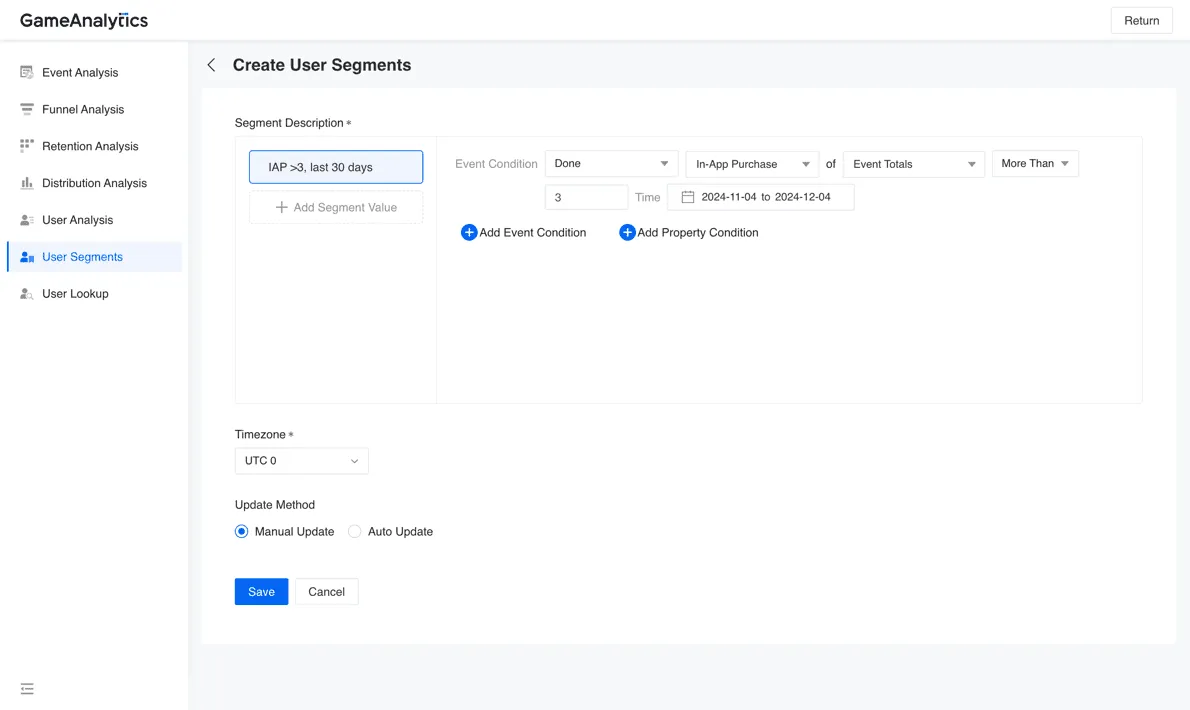 User-level segmentationand insights
