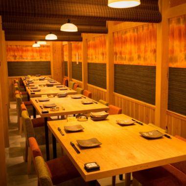 【テーブル宴会も】最大20名様までの宴会が可能です。