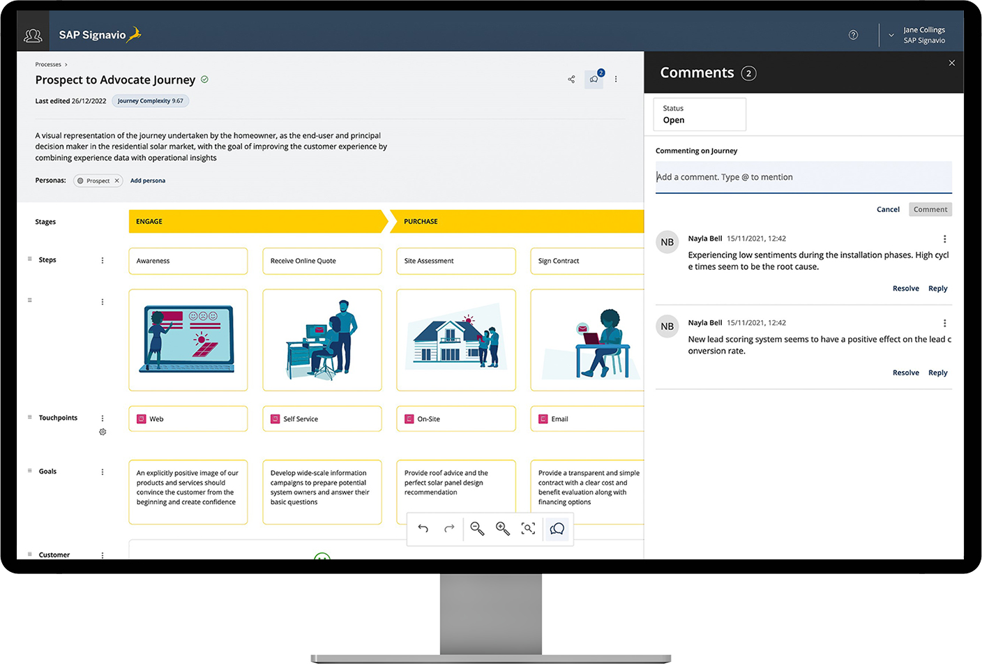 SAP Signavio Journey-to-Process Analytics - Collaboration