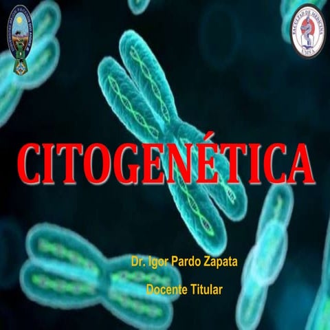 Citogenetica y cromosomas 2016.  Dr. Igor Pardo Zapata. Docente Titular