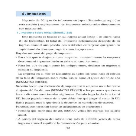 Impuestos en Japón