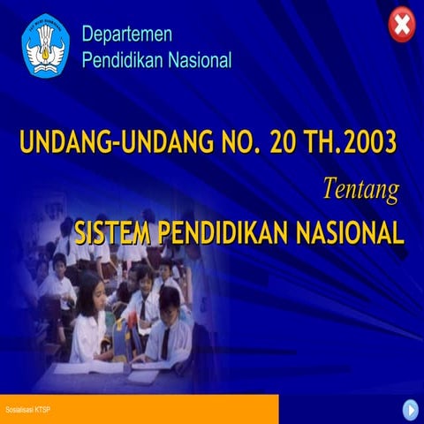 Undang-undang sisdiknas no.20 th 2003