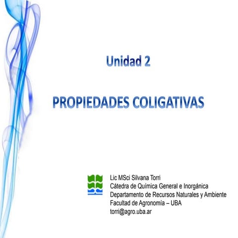 Propiedades coligativas