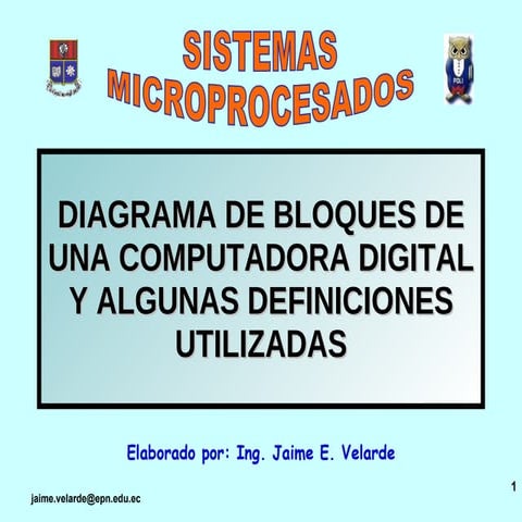 02 Diagrama de Bloques de una Computadora