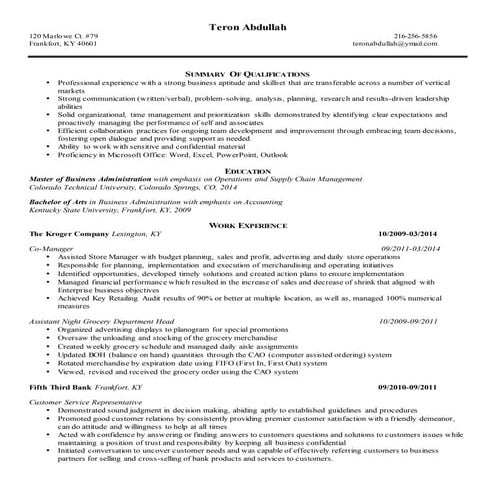 Teron Abdullah Resume2015
