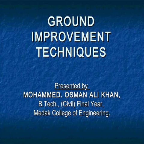 07 101+ ground improvement techniques