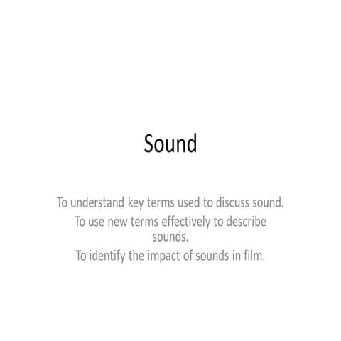 07. Sound