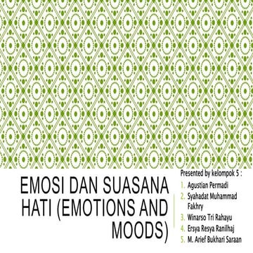 Emosi dan Suasana Hati