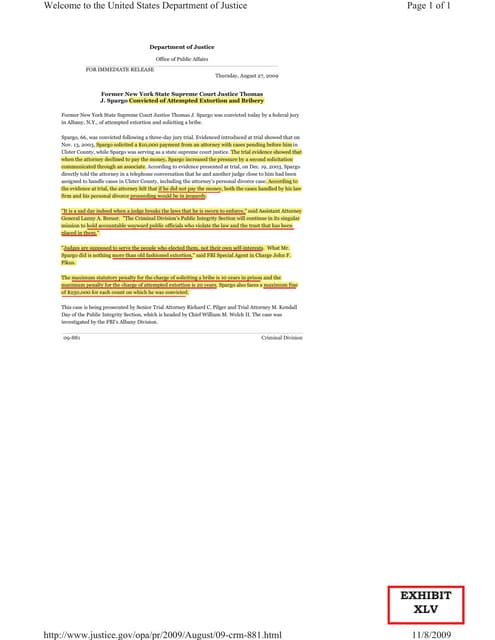 082709   doj justice convictedextortion&bribery
