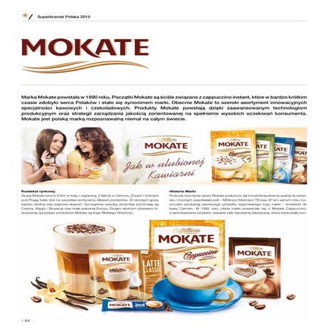 Case study marki Mokate z Albumu Superbrands Polska 2015