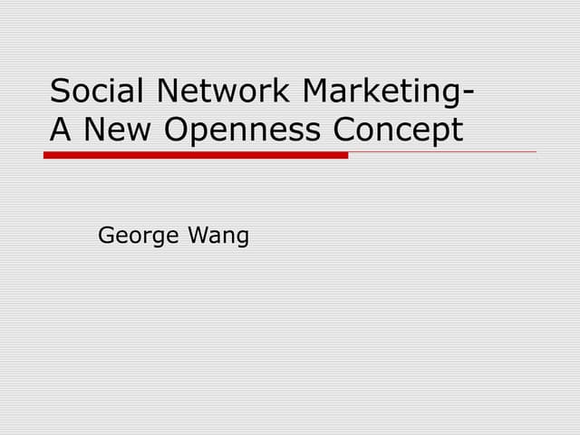 09 openness marketing