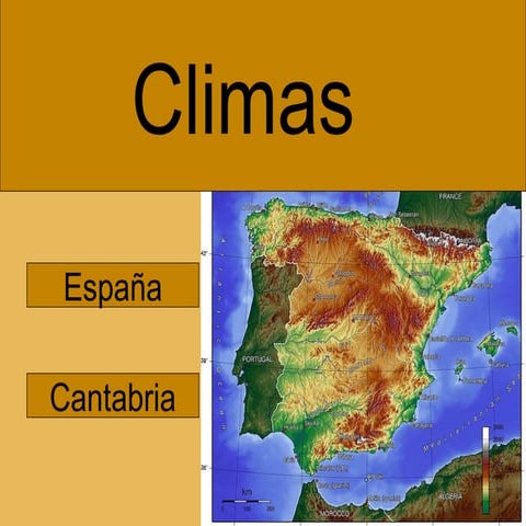 Climas de España y Cantabria