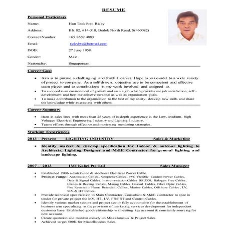 RESUME - RH19916