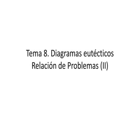 Tema 8 (II). CIM Relación de problemas.
