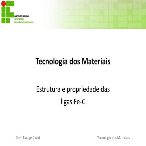 1.1   ciências dos materiais