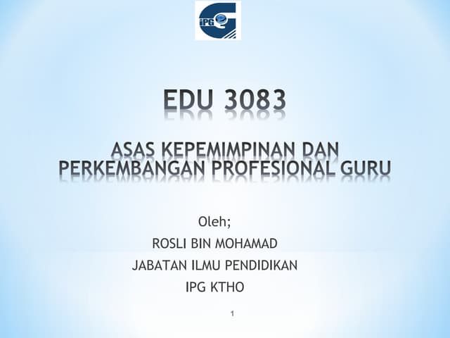 1. konsep mengajar sebagai satu profesion