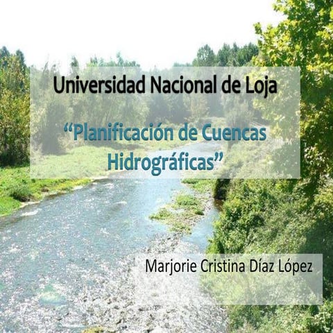 1. Cuencas Hidrográficas 