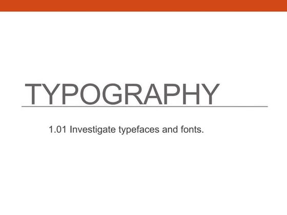 1.01 Typography