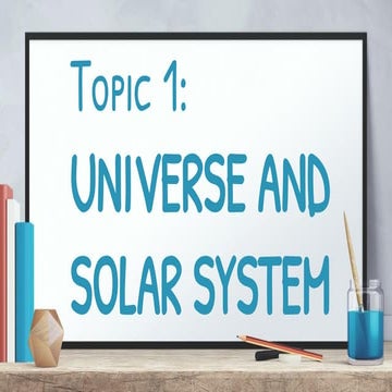 Chapter 1. Universe and the Solar System