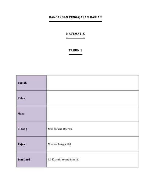 1. nombor hingga 100