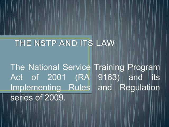 1. the nstp-and-its-law