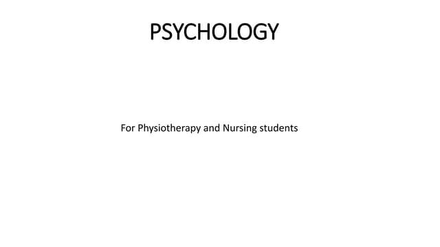 Introduction to Psychology .pptx