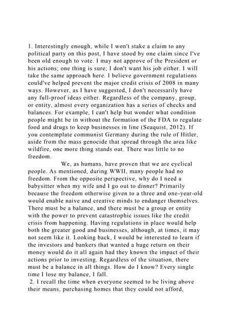 1. Interestingly enough, while I wont stake a claim to any politi.docx