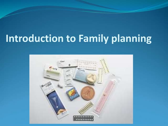 1. Introduction to Family planning method