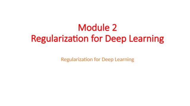 Overview Regularization for Deep Learning