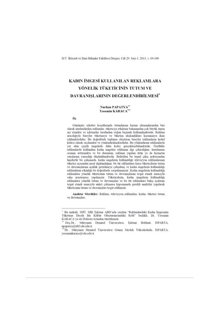 1.makale kadın imgesi