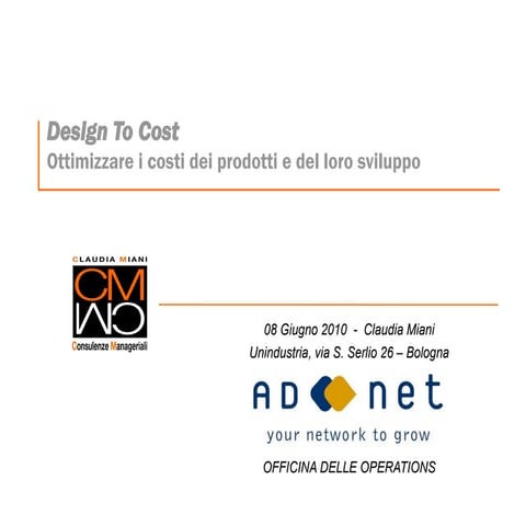 Ad Net Design To Cost[1]