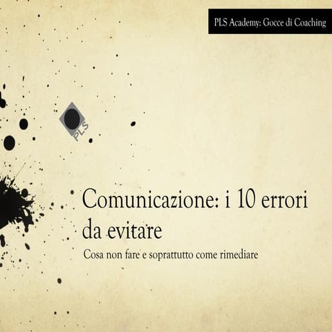 Comunicazione: 10 errori da evitare