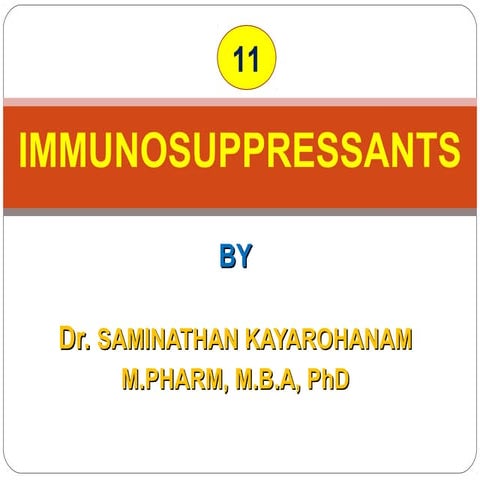 11.IMMUNOSUPPRESSANTS