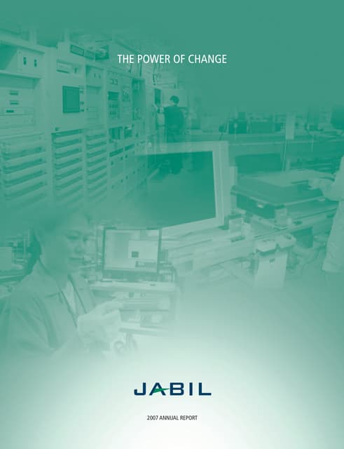 jabil circuit Annual Report 2007