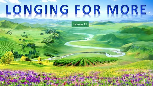 11 longing for more