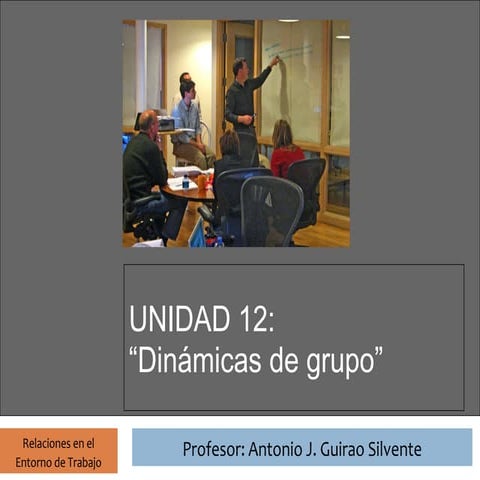 Unidad 12 RET: Dinámicas de grupo