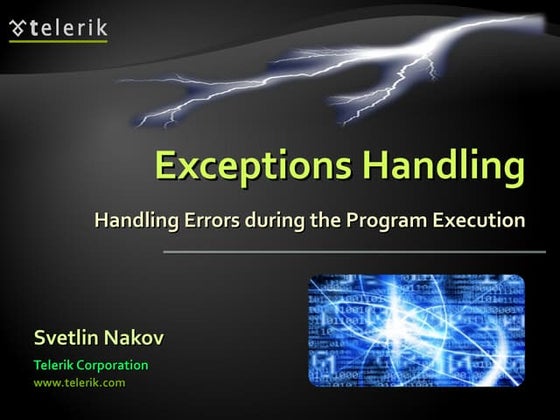 C# Exceptions Handling 