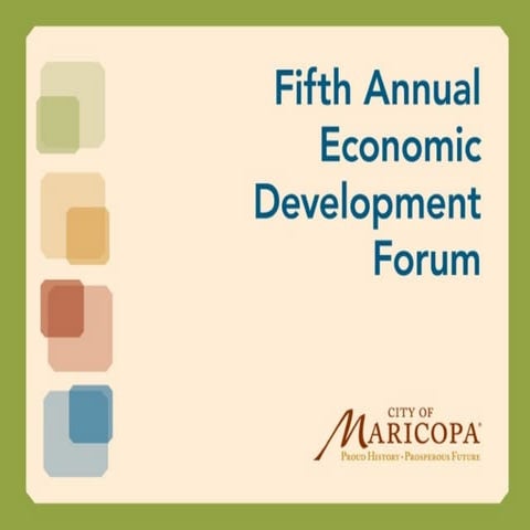 2011 5th Annual Economic Outlook Forum - City Update