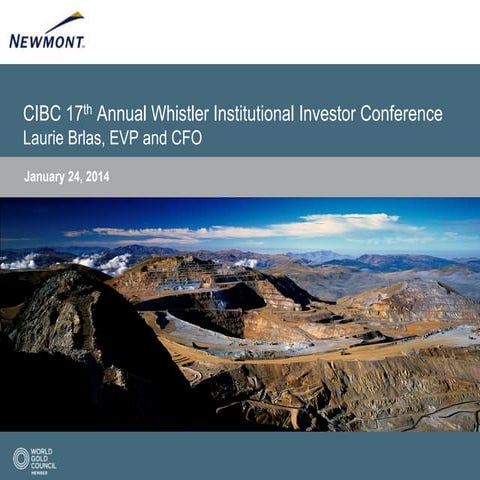 CIBC 17th  Annual Whistler Institutional Investor Conference Laurie Brlas, EV...