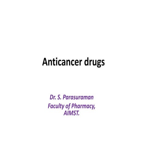 Anticancer drugs 5 targeted drugs