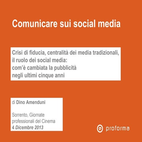 Comunicare il cinema sui social media
