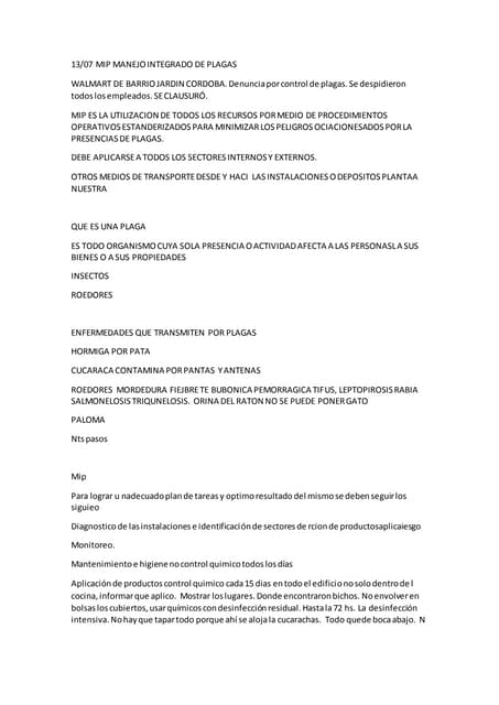 CONTROL DE PLAGAS  MID 