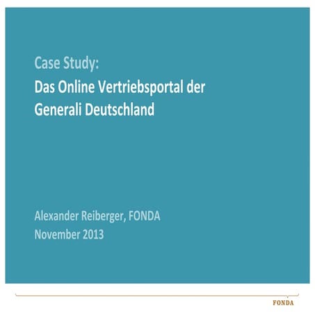 Fonda Casestudy: Das Online Vertriebsportal der Generali Deutschland